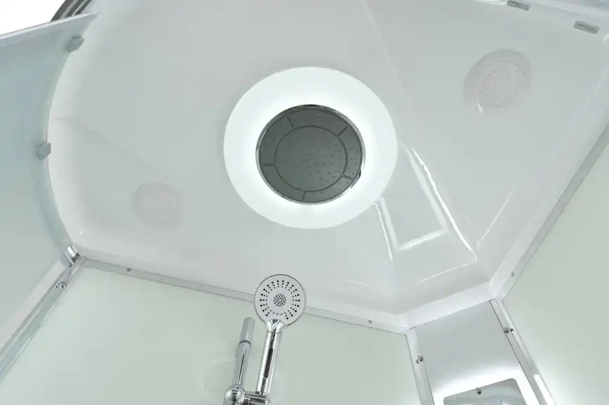Душевая кабина AvaCan EM3812RLED 120x80 см, средний поддон, с крышей, правая фото 8