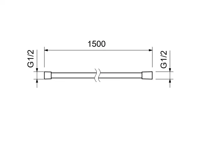 Шланг для душа Aquatek  AQ2106MB, Черный матовый фото 2