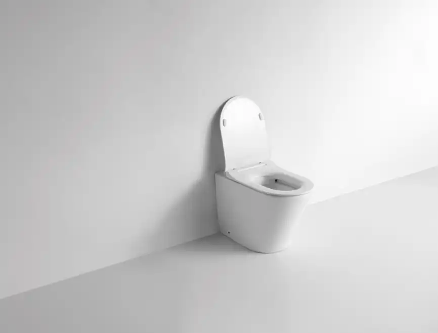 Унитаз приставной CeramaLux NS-3178 с сиденьем микролифт Белый фото 8
