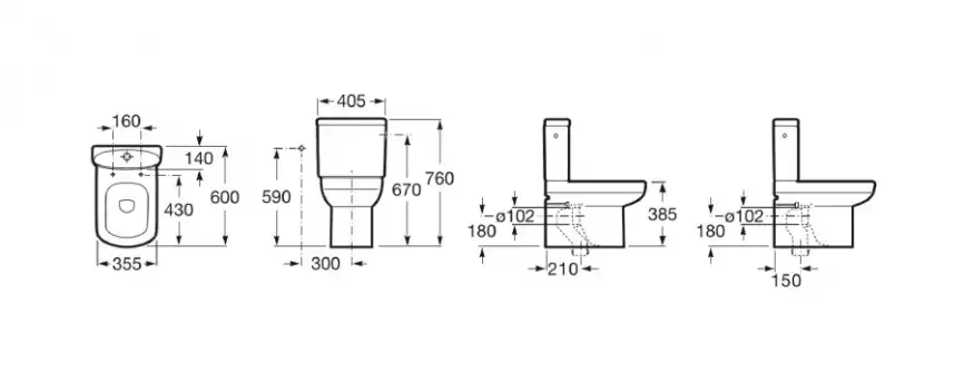 Напольный унитаз Roca Dama Senso Compacto 7342518000, белый фото 2