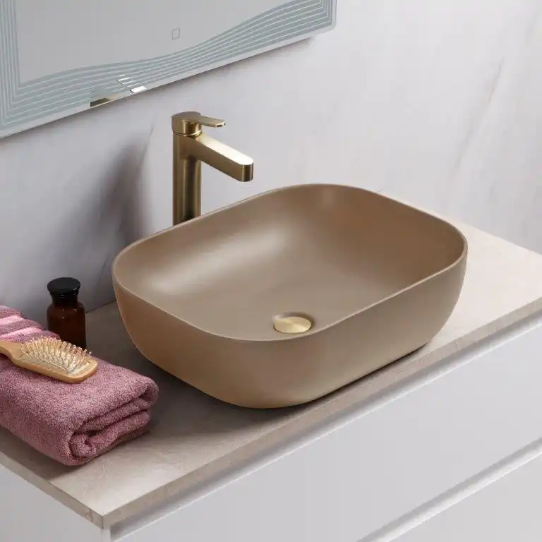 Раковина накладная BelBagno 500х400х140 BB1302-H316, цвет Бежевый фото 3