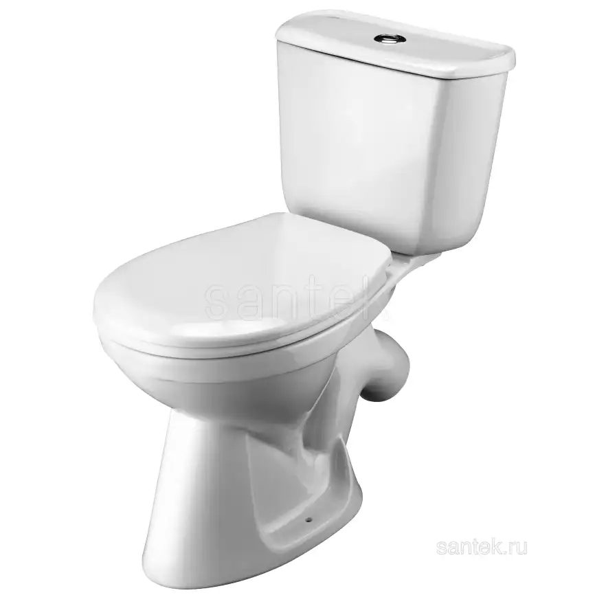 Унитаз-компакт Santek Бриз с диагональным выпуском, эконом- 1 реж., полипропилен, 1WH202569 фото 1