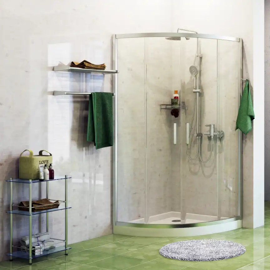 Душевой уголок WasserKRAFT Main 41S 100х100 41S23 профиль Хром стекло Прозрачное фото 2