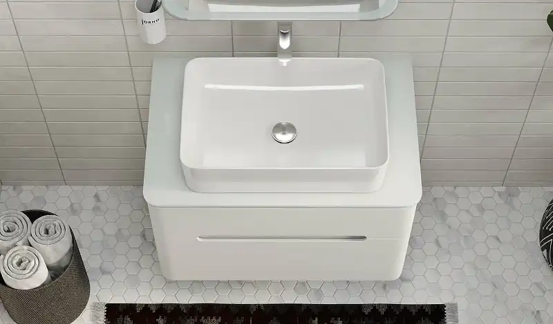 Тумба под раковину Jorno BOSKO 75 Bos.01.75/P/W Белая фото 9