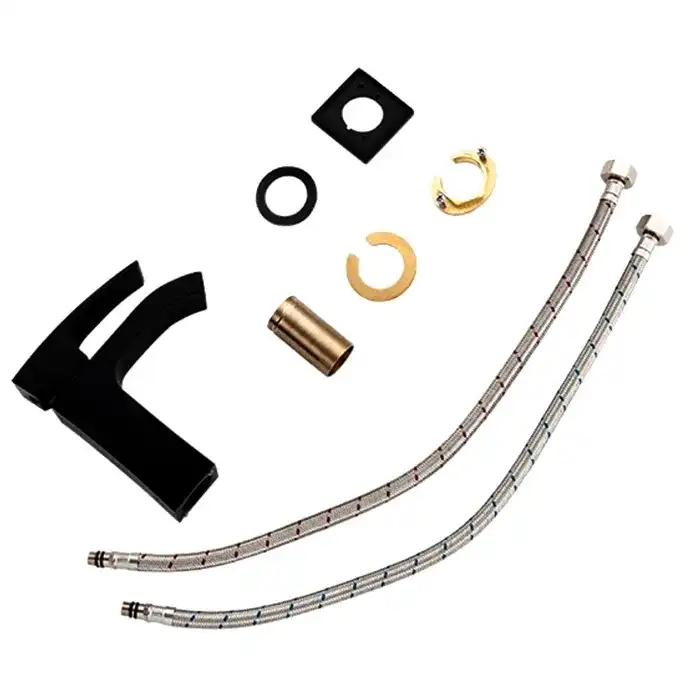 Смеситель для раковины Gappo G1007-6, Черный матовый фото 5