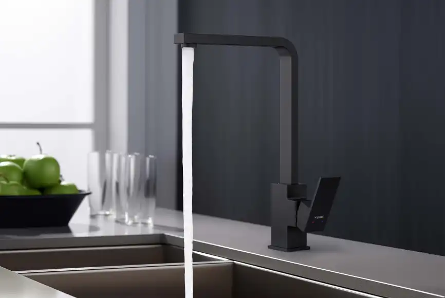 Смеситель для кухни Aquatek Либра AQ1680MB, Черный матовый фото 7