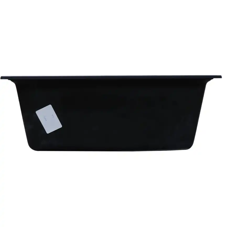 Кухонная мойка AZARIO Izmir 740х480х197 кварцевая, прямоугольная, цвет Черный: CS00097684 фото 4