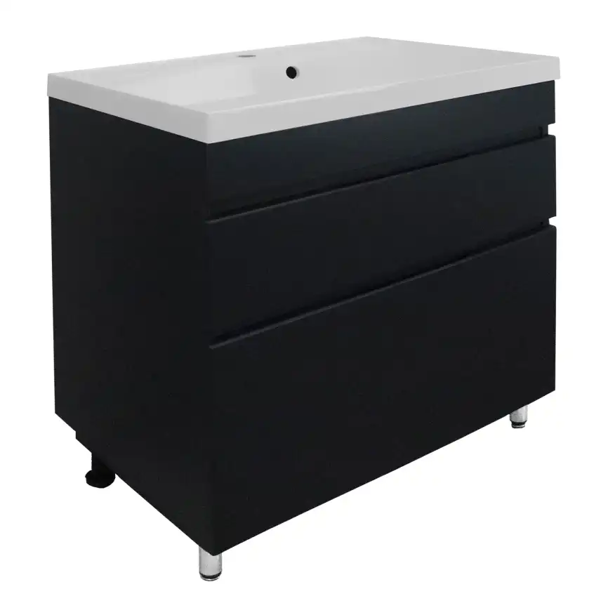 Тумба с раковиной Azario Эстима 70 CS00094595, напольная, Графит фото 1