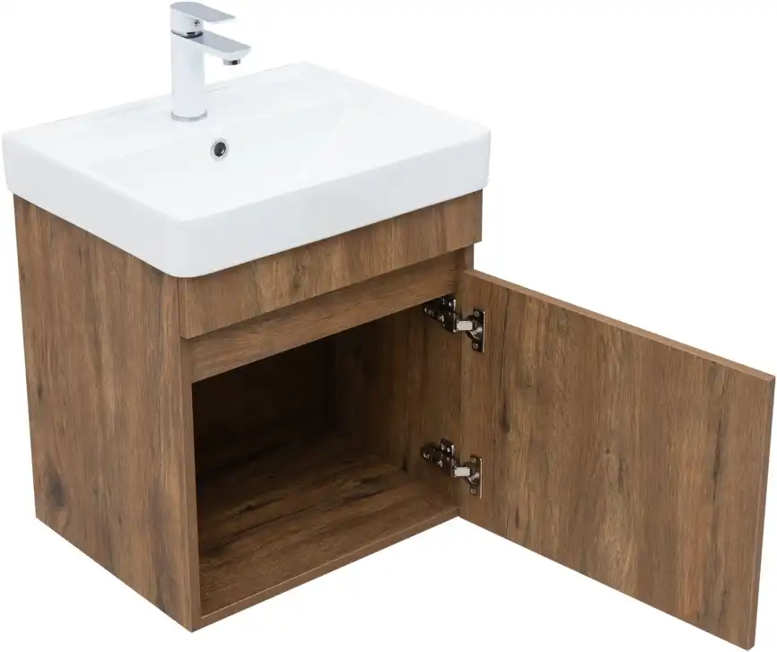 Тумба под раковину Aquanet Оптима 50 дуб рустикальный , 344794 фото 11