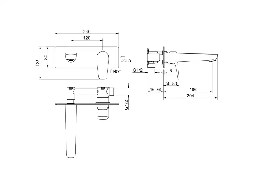 Смеситель для раковины Aquatek Бетта AQ1113BGM, Оружейная сталь фото 2