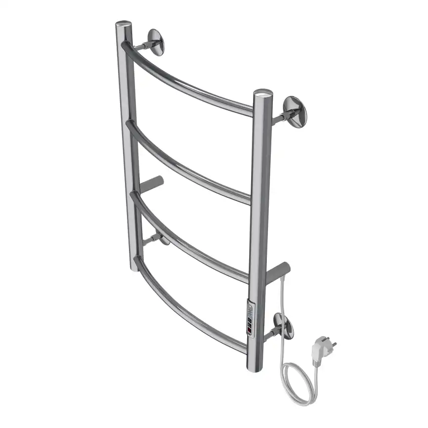 Полотенцесушитель электрический 40х60 Azario VERONA П4 AZ04846, диммер справа, Хром фото 3