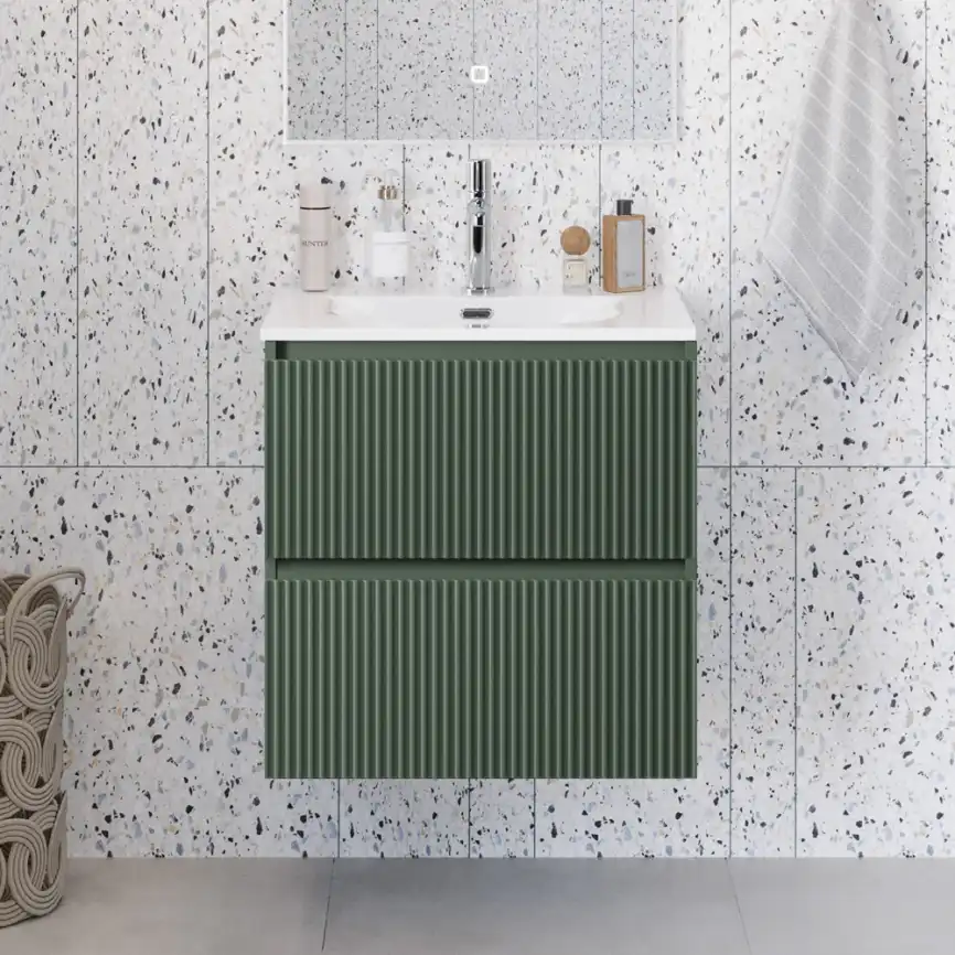 Тумба под раковину BelBagno UNO-MINI-600-2C-SO-VO подвесная, Еловый Матовый фото 11