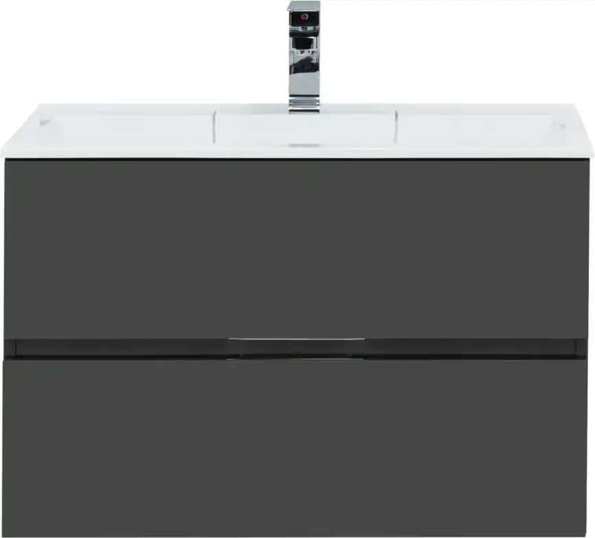Тумба под раковину Aquanet Алвита 80 серый антрацит 215120 фото 4