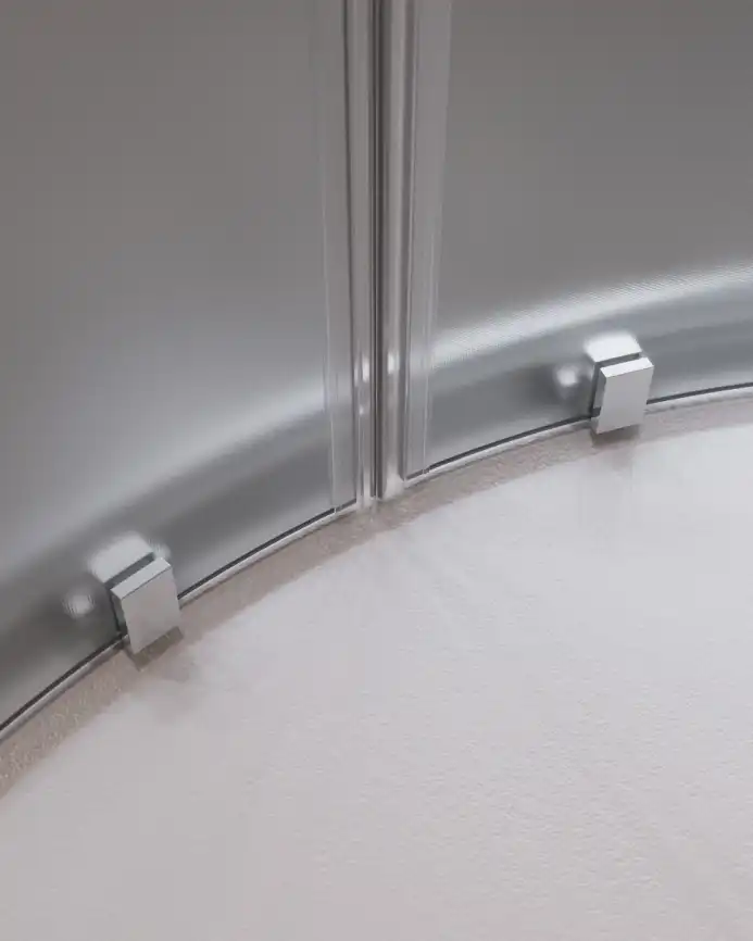 Душевой уголок CEZARES MOLVENO-R-2-90-P-Cr стекло Матовое рифленая, профиль Хром фото 4