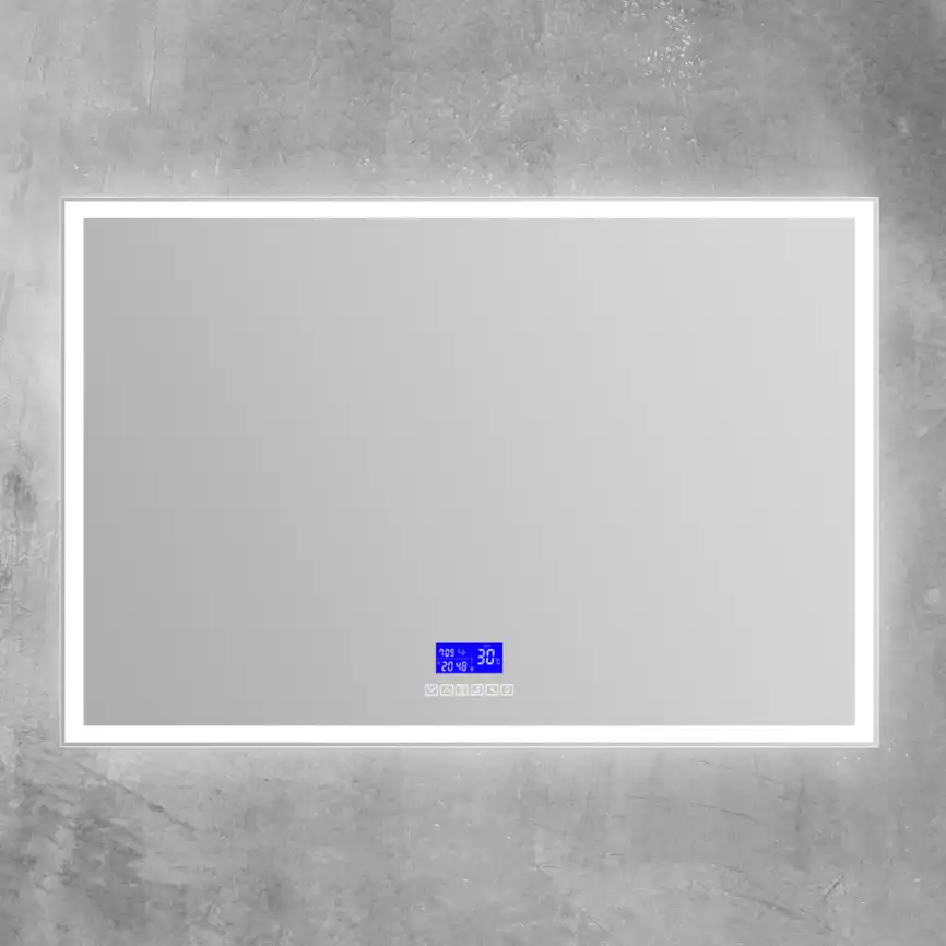 Зеркало BelBagno SPC-GRT 120х80 SPC-GRT-1200-800-LED-TCH-RAD с подстветкой, сенсорный выключатель, с Bluetooth, цифровым термометром и радио фото 3