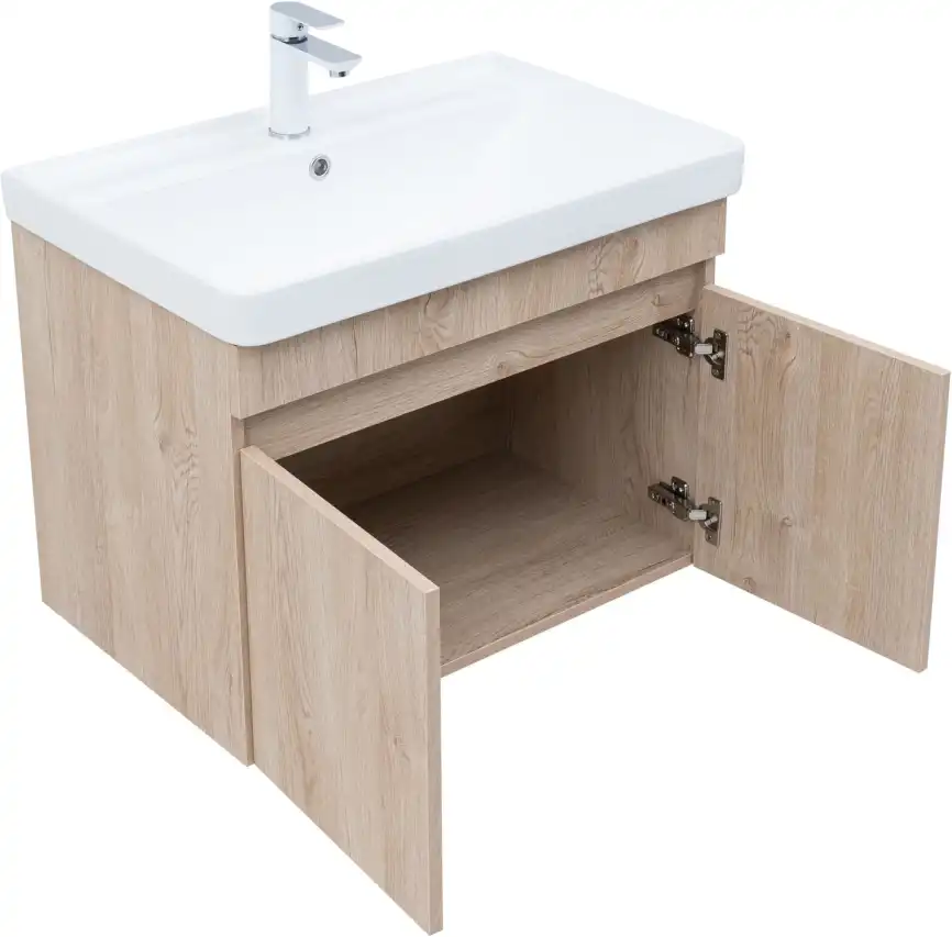 Тумба под раковину Aquanet Оптима 70 дуб светлый, 344804 фото 4