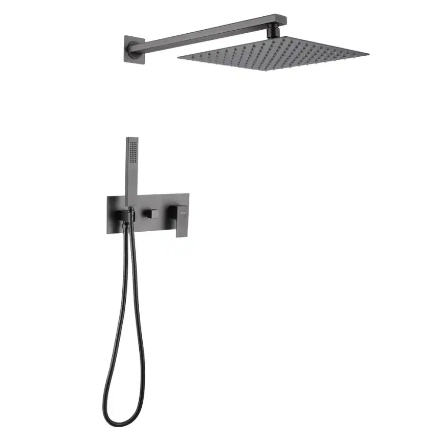 Душевая система ABBER Daheim AF8218NG скрытого монтажа без излива, никель фото 1