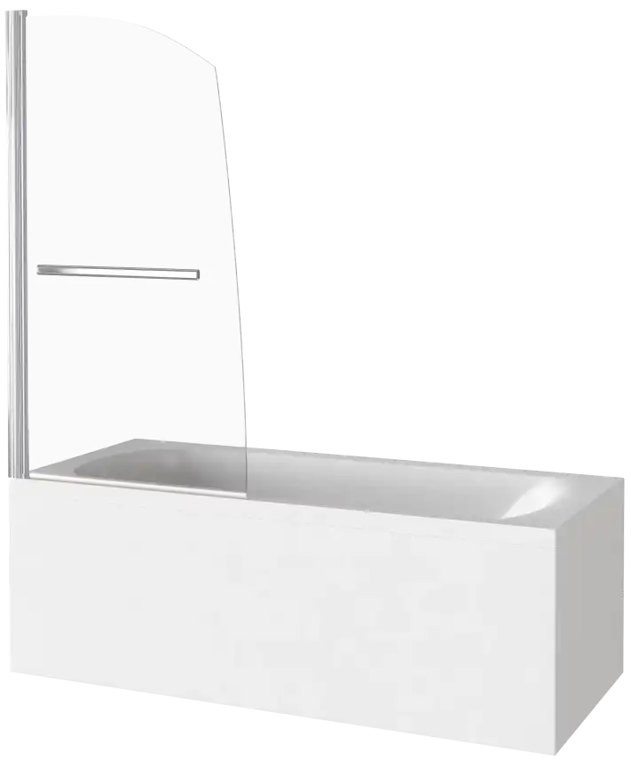 Шторка для ванны Good Door SCREEN R-HT-80-C-CH 80 см, ПД00089, профиль Хром, стекло Прозрачное фото 2