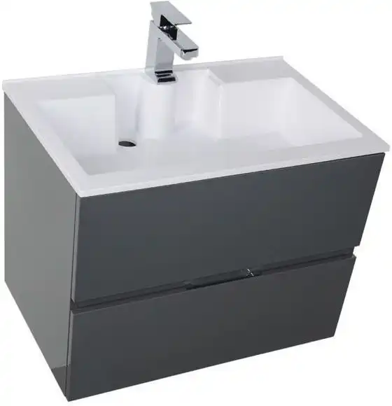 Тумба под раковину Aquanet Алвита 70 серый антрацит 183992 фото 8