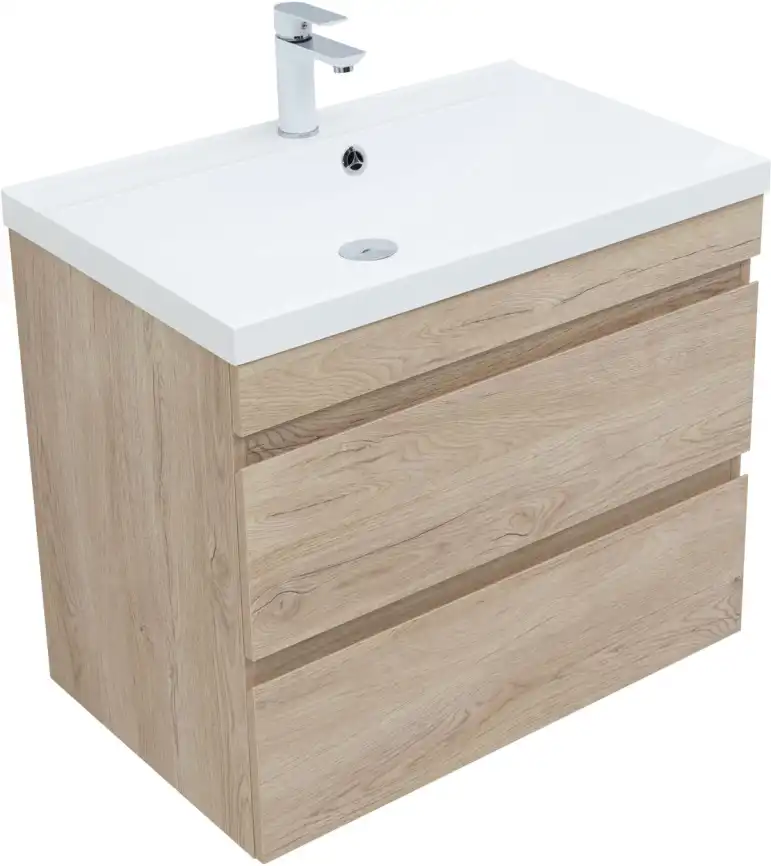 Тумба под раковину Aquanet Нота New 75 дуб светлый 334198 фото 5