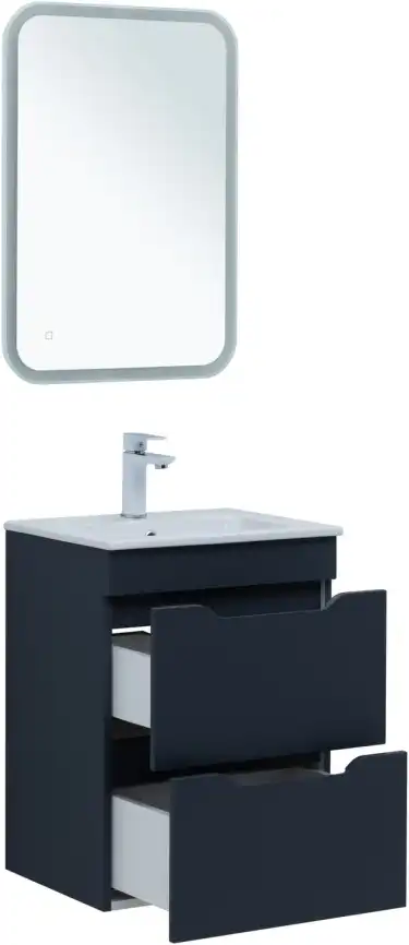 Тумба под раковину Aquanet Практика 50 маренго (2 ящика) 330456 фото 7