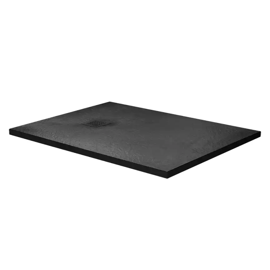 Душевой поддон BelBagno UNO 120х80 из искусственного камня, TRAY-MR-UNO-AH-120/80-35-NERO-NO, Черный матовый фото 2
