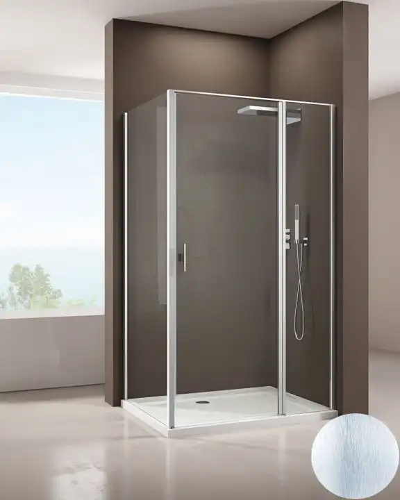 Душевой уголок Allen Brau Priority 100x100 3.31005.BA + 3.31020.BA серебро браш фото 1