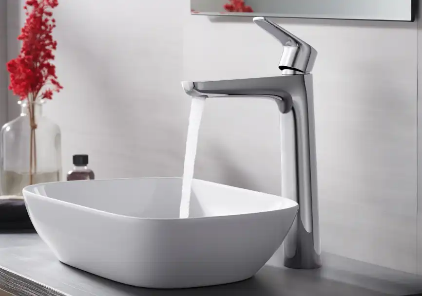 Смеситель для накладной раковины Aquatek Бетта AQ1104CR, однорычажный, высокий, Хром фото 3