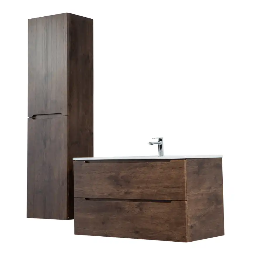Тумба под раковину BelBagno ETNA-800-2C-SO-RW-P подвесная Rovere Moro фото 10