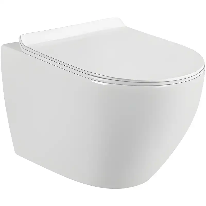 Унитаз подвесной CeramaLux 2197 с крышкой микролифт (Система смыва торнадо) фото 1