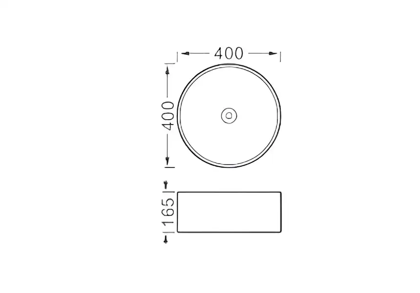 Раковина накладная Aquatek 40х40х16,5 AQ5118-MB, Черная матовая фото 2