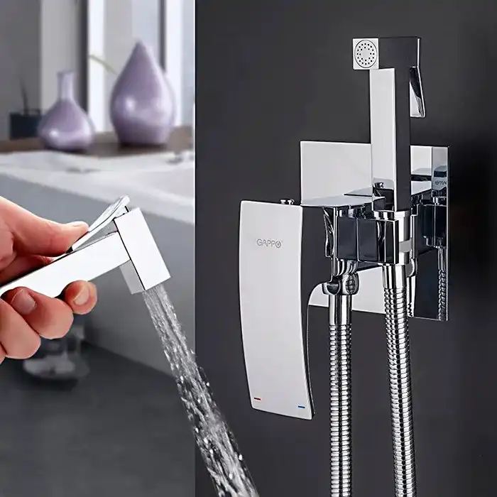 Гигиенический душ со смесителем Gappo G7207-1 встраиваемый, Хром фото 1