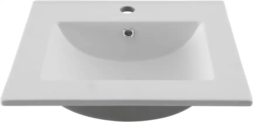 Раковина Aquanet Flat 50 330428 прямоугольная, Белая матовая фото 4