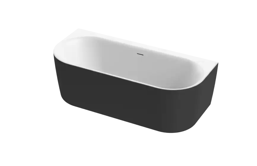 Акриловая ванна CEZARES METAURO-INT-Wall-180-80-60-B-W-MATT фото 2