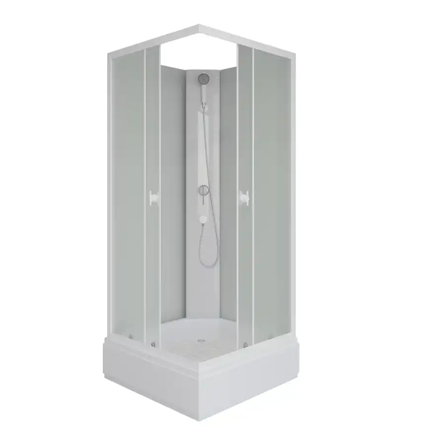 Душевая кабина Niagara Promo 80х80х200 P80/26Q/MT/BK средний поддон, без гидромассажа фото 2