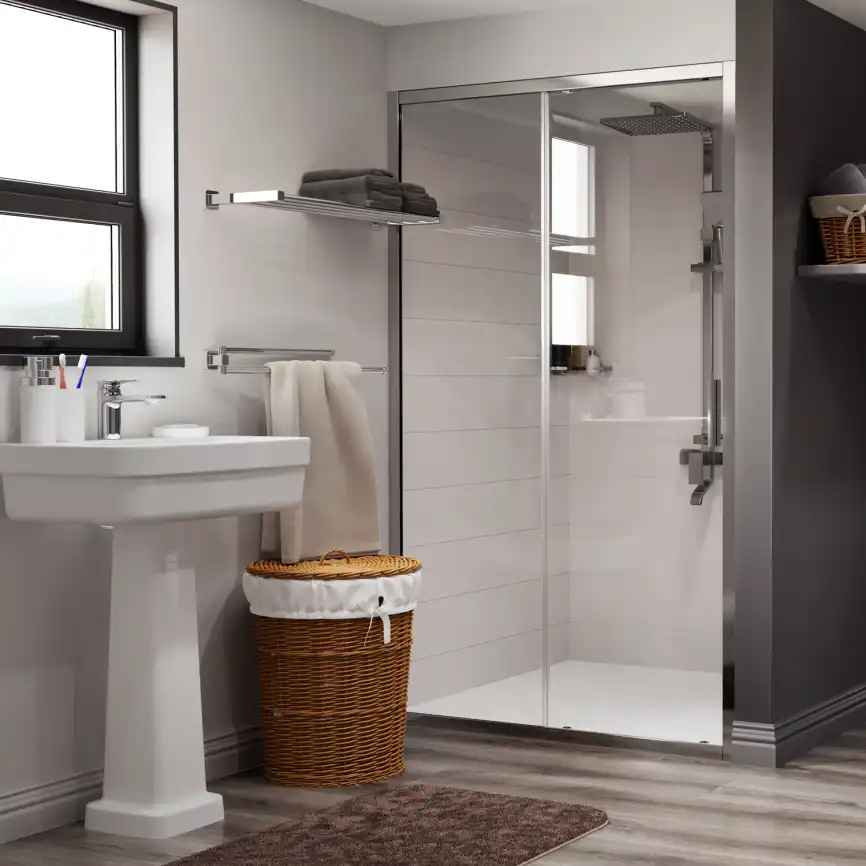 Душевая дверь WasserKRAFT Main 41S 120 см, 41S05, профиль Хром, стекло Прозрачное фото 2