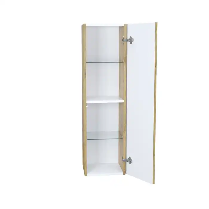 Шкаф пенал IDDIS Bild 30 BIL30V0i97 подвесной, Дуб светлый фото 3