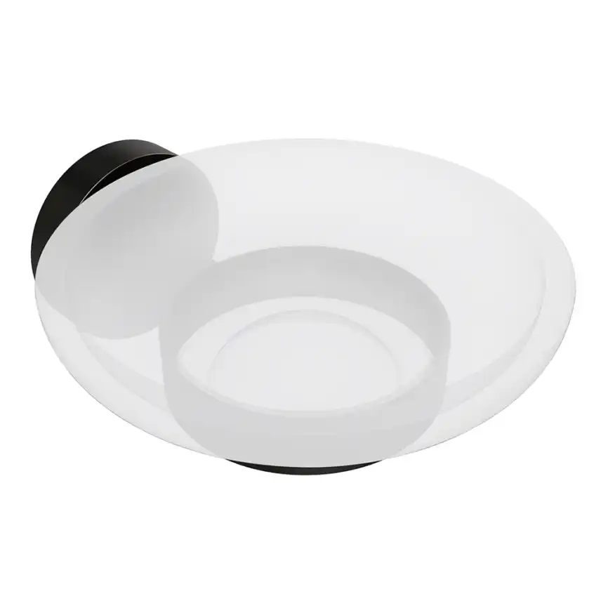 Мыльница стеклянная 11 см BEMETA GRAPHIT Антрацит матовый 156108042 фото 1