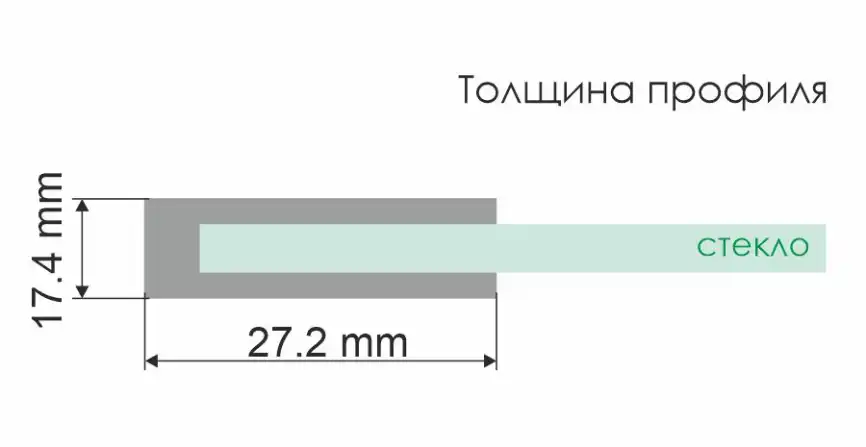 Душевая перегородка WasserKRAFT Glan 66W 100 см, 66W44, профиль Черный, стекло Прозрачное фото 4