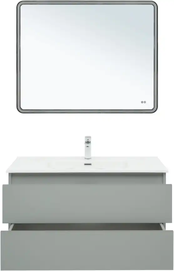 Тумба под раковину Aquanet Вега 2.0 100 мисти грин, подвесная, 337957 фото 14