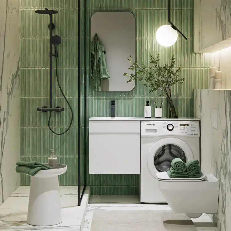 Тумба с раковиной подвесная Aqwella Duet 115 см, DU01051L, цвет Белый фото 2