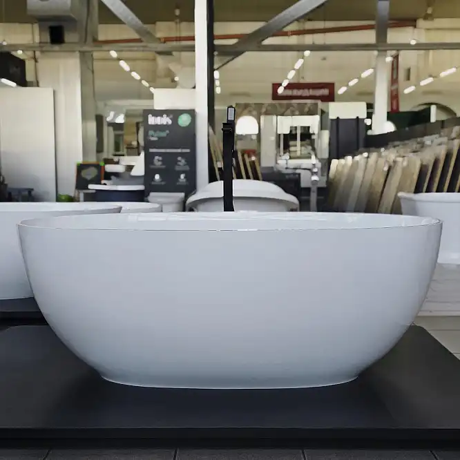 Ванна из литьевого мрамора  Aqua de Marco Caprice 160х80х60 Solid Perfection 1160WCAPR_SOL, Белая матовая фото 10