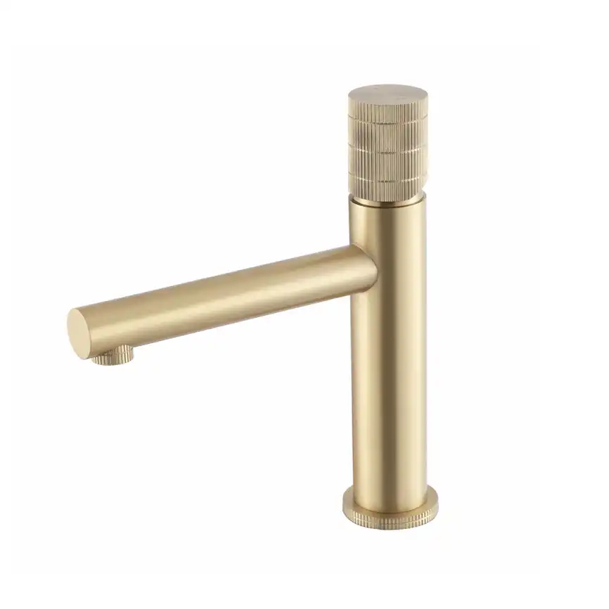 Смеситель для раковины Vincea Groove VBF-4G1BG4, брашированное золото фото 2