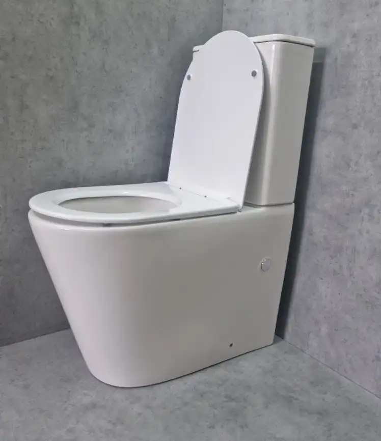 Унитаз-компакт CeramaLux TR2178-1 TORNADO, безободковый смыв торнадо, Белый фото 3