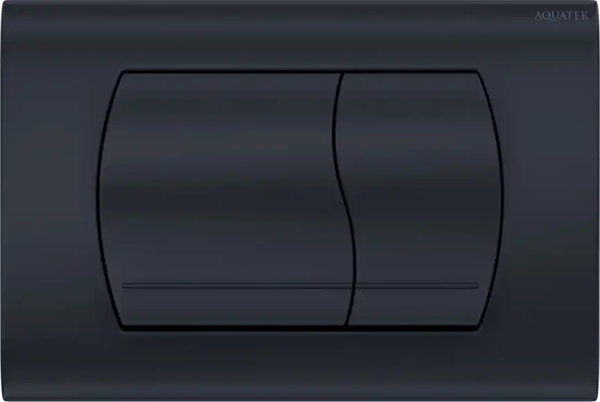 Кнопка смыва Aquatek KDI-0000049, Черный матовый фото 1