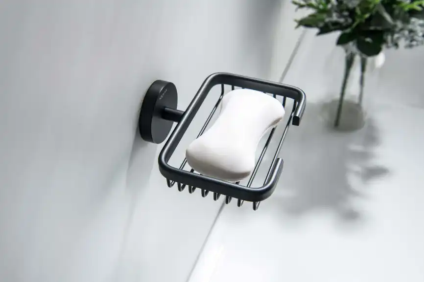 Мыльница для ванной Aquatek Бетта AQ4633MB, Черный матовый фото 3