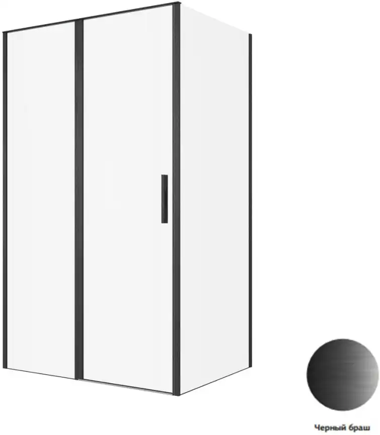 Душевой уголок Allen Brau Priority 120x90 3.31033.BBA + 3.31045.BBA черный браш фото 1