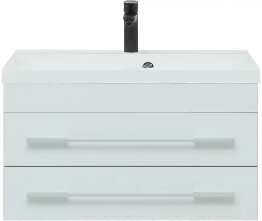 Тумба под раковину Aquanet Верона 75 белый (подвесная 2 ящика) 176669 фото 7
