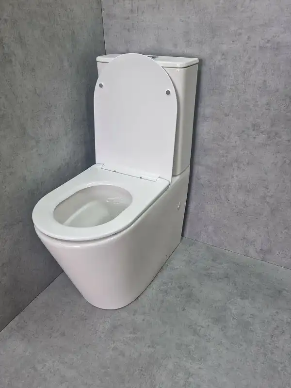 Унитаз-компакт CeramaLux TR2178, безободковый, с бачком и сидением микролифт (Система смыва торнадо) фото 4