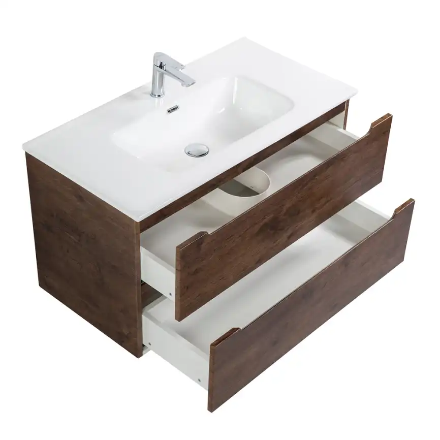 Тумба под раковину BelBagno ETNA-800-2C-SO-RW-P подвесная Rovere Moro фото 6